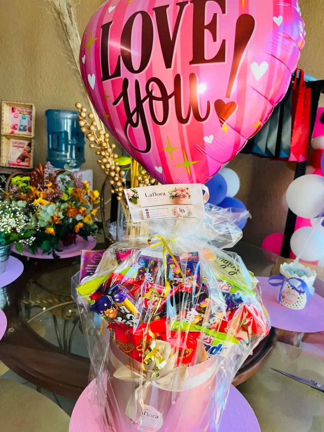 Balloon & Sweet Hampers by LaFlora Blooms