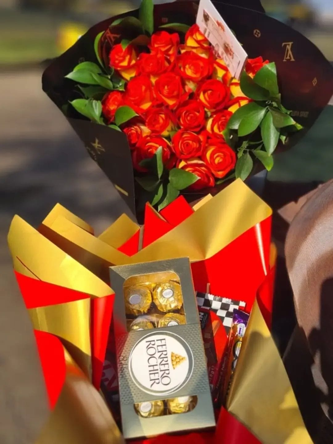 Roses & Ferrero Combos by LaFlora Blooms