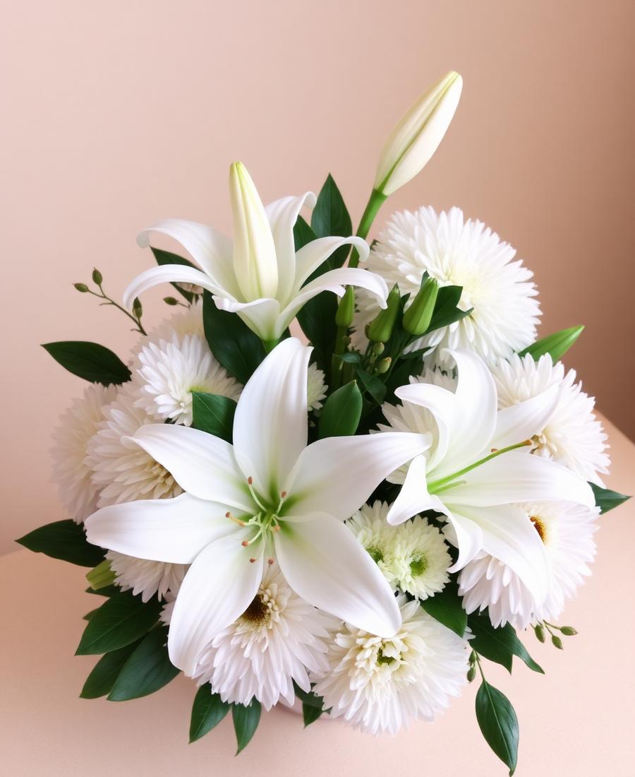 Sympathy Arrangements by La Flora Blooms